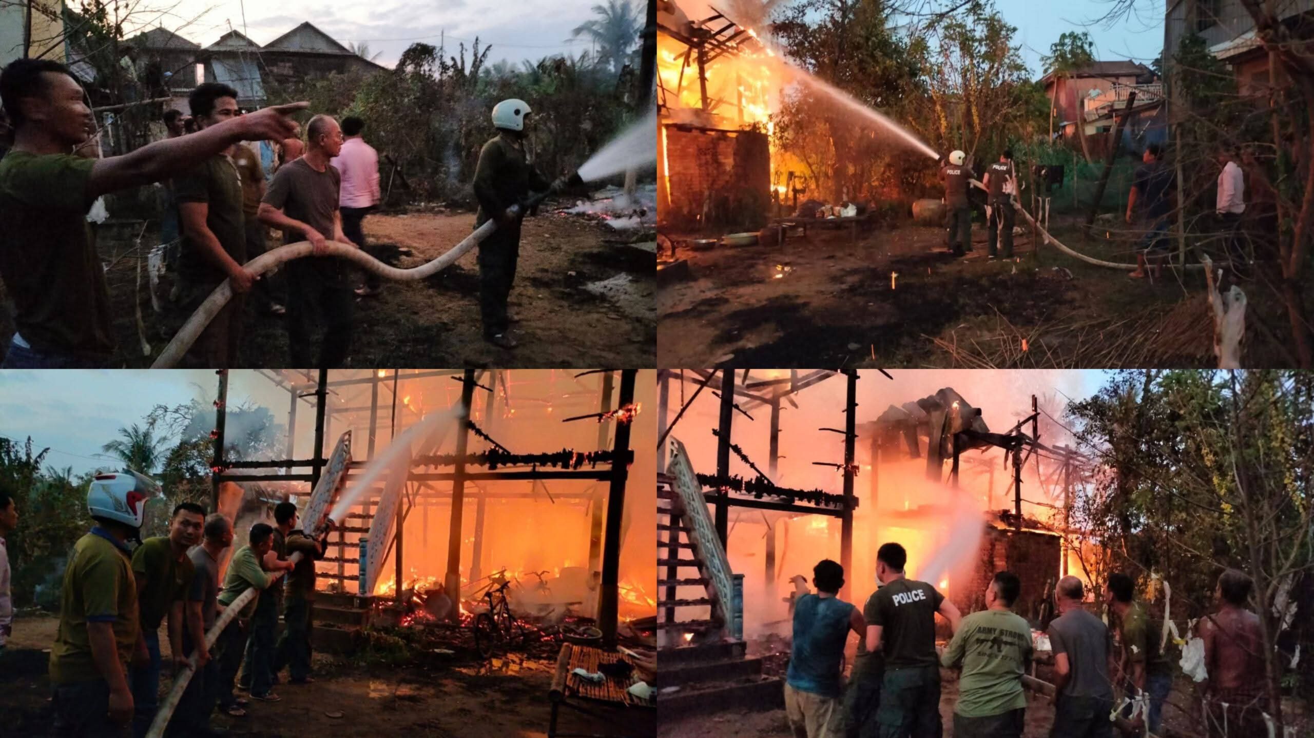 ផ្ទះចំនួន ០៣ខ្នង និងទ្រព្យសម្បត្តិជាច្រើន ក្លាយជាចំណីអគ្គីភ័យគ្មានសល់