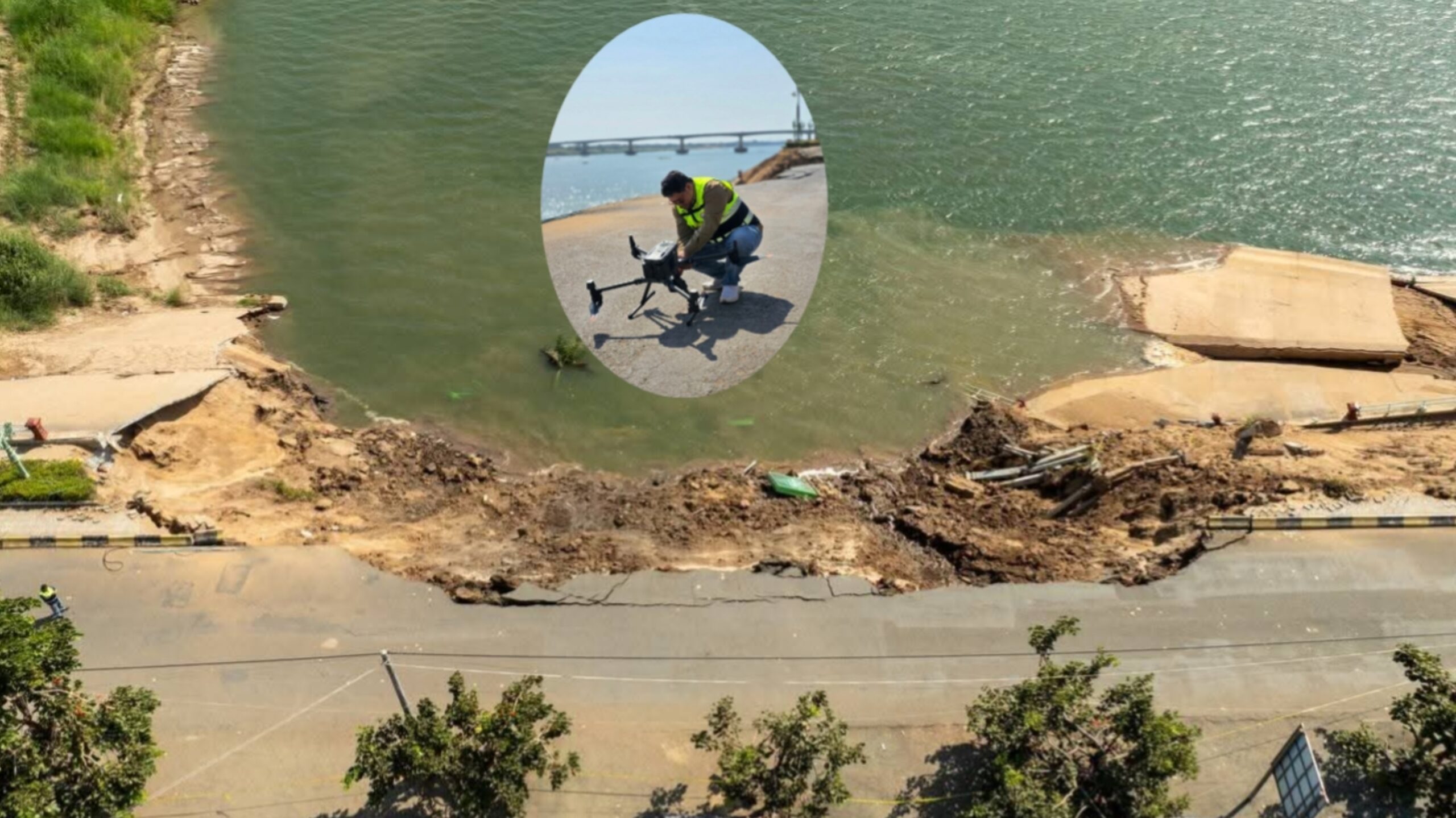 ក្រុមមន្ត្រីបច្ចេកទេស ក្រសួងសាធារណការ និងដឹកជញ្ជូន ចុះពិនិត្យ នឹងសិក្សាច្រាំងទន្លេមេគង្គនៅទីក្រុងកំពង់ចាម