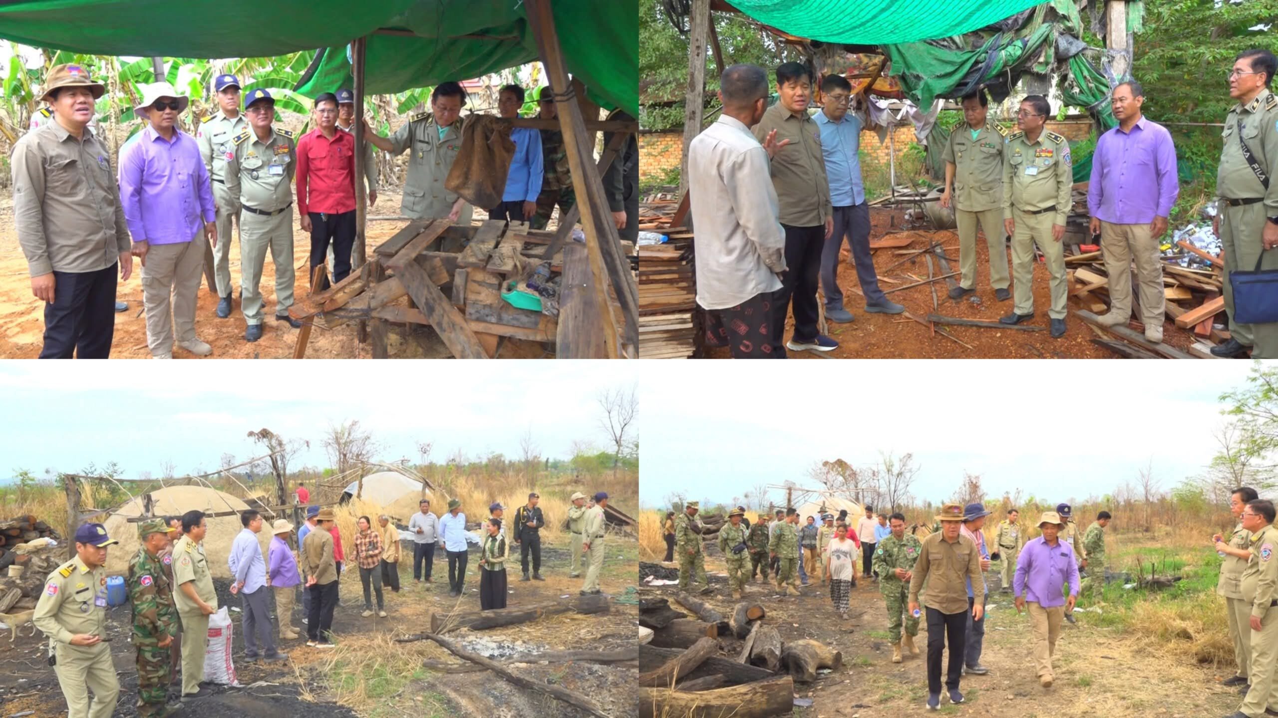 សមត្ថកិច្ចខេត្តសៀមរាប ចុះបង្ក្រាបបទល្មើសធនធានធម្មជាតិក្នុងភូមិសាស្ត្រឃុំចំនួន៣ នៃស្រុកស្វាយលើ