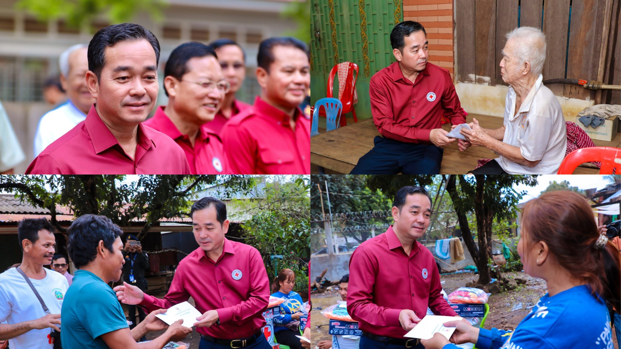 ឯកឧត្តម អ៊ុន ចាន់ដា នាំយកអំណោយមនុស្សធម៌ សម្តេចកិត្តិព្រឹទ្ធបណ្ឌិត ជូនពលរដ្ឋរងគ្រោះដោយខ្យល់កន្ត្រាក់ នៅស្រុកចំការលើ