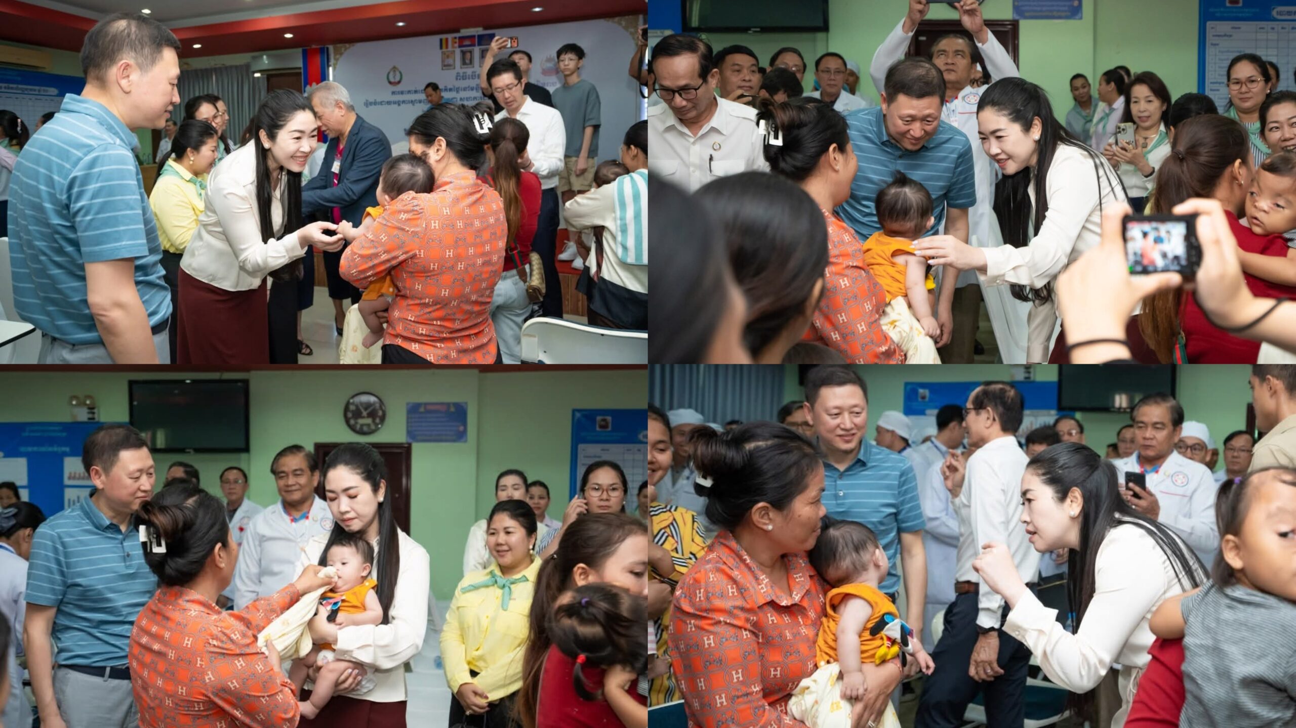 លោកជំទាវ ទុយ ជិ ប្រាក់ សោភ័ណ អញ្ជើញពិនិត្យព្យាបាលការវះកាត់ដោយជូនអ្នកជំងឺមាត់ឆែប/ក្រអូមមាត់ឆែប និងជនពិការមុខមាត់ផ្សេងៗ ឥតគិតថ្លៃ