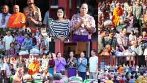 ពលរដ្ឋជាង១០0គ្រួសារ ក្នុងសង្កាត់គោកចកទទួលអំណោយស្បៀងអាហារសម្ភារ:ប្រើប្រាស់ពីព្រះសង្ឃនិងសប្បុរសជនដែលផ្តល់តាមរយ:អាជ្ញាធរ