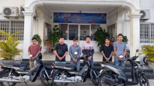 នាយកដ្ឋាននគរបាលព្រហ្មទណ្ឌ ចាប់ខ្លួនមនុស្ស៦នាក់ មុខសញ្ញាធ្វើសកម្មភាពលួចម៉ូតូ, ឆក់ទូរស័ព្ទ និងទទួលផលចោរកម្ម