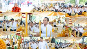 ‎រដ្ឋបាលខេត្តសៀមរាប រៀបចំពិធីទទួលទេវតាឆ្នាំថ្មី ឆ្នាំមមី អដ្ឋស័ក ព.ស.២៥៧០ ដើម្បីទទួលសិរីសួស្តី នៅសួនជ្រឹងជាប់ព្រះវិហារព្រះចេកព្រះអង្គចម