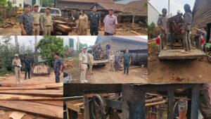 រដ្ឋបាលព្រៃឈើបង្ក្រាបទីតាំងរោងសិប្បកម្មកែច្បៃព្រៃឈើមួយកន្លែង