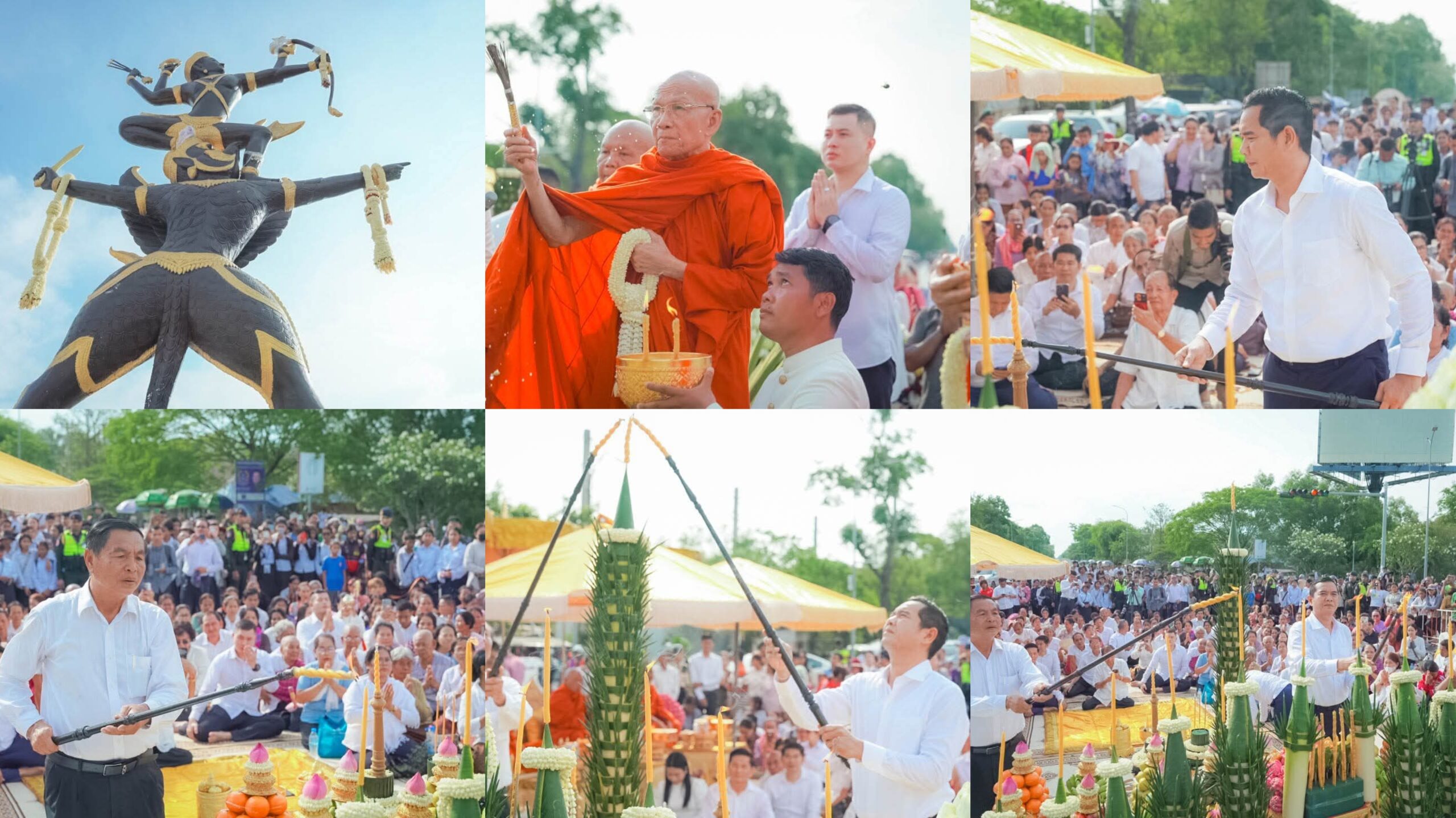 ‎រូបសំណាកព្រះវិស្ណុផ្លែងសរជិះលើស្ដេចគ្រុឌ ត្រូវបានយាងមកគង់នៅកន្លែងដើមវិញ ដោយមានការសាទរយ៉ាងខ្លាំងពីសំណាក់ប្រជាពលរដ្ឋក្នុងខេត្តសៀមរាប