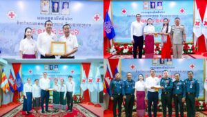 សាខាកាកបាទក្រហមកម្ពុជាខេត្តសៀមរាប ទទួលអំណោយពីមន្ទីរអង្គភាព និងសប្បុរសជន