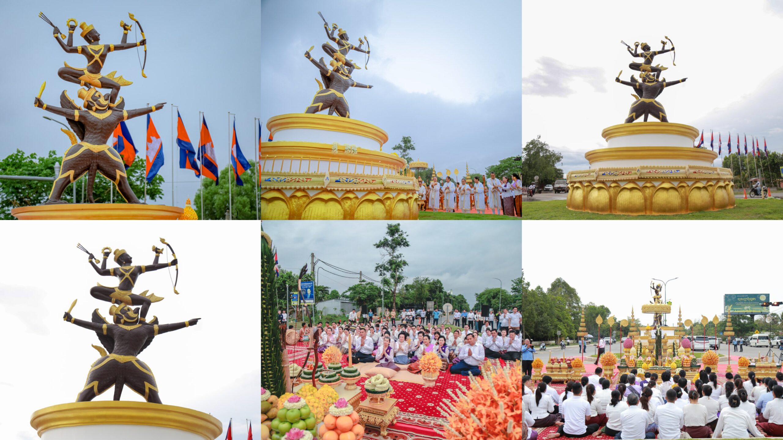 ពិធីពុទ្ធាភិសេក «ព្រះវិស្ណុគង់លើស្ដេចគ្រុឌ» និងបួងសួងសុំសេចក្តីសុខ សន្តិភាព និងភាពត្រជាក់ត្រជុំដល់ទឹកដី និងប្រជាពលរដ្ឋខ្មែរ
