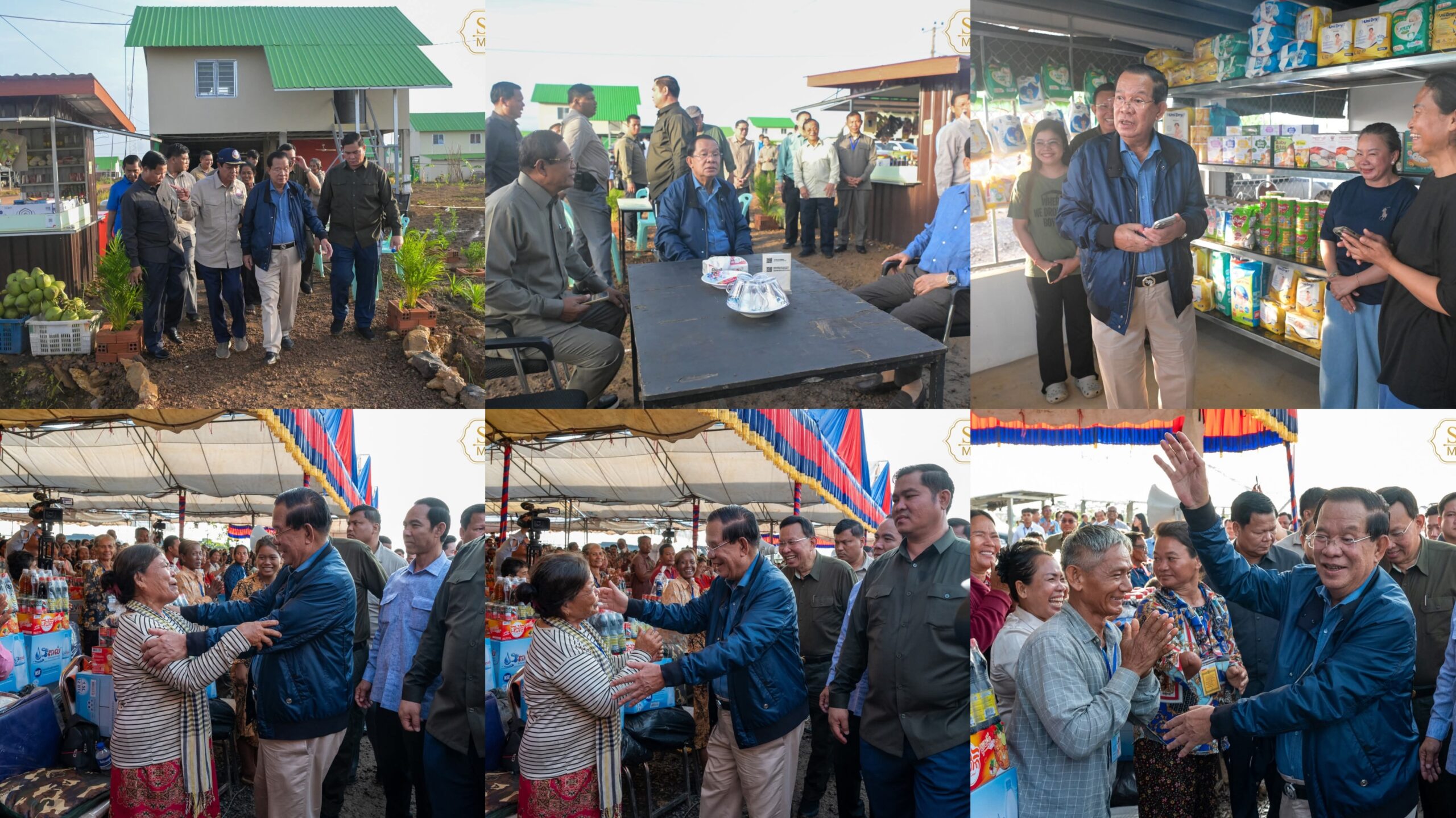 សម្តេចតេជោ ហ៊ុន សែន អញ្ជើញចុះសួរសុខទុក្ខ និងជួប​សំណេះ​សំណាល​ជាមួយ​ប្រជាពលរដ្ឋ​ភៀស​សឹក​នៅ​មណ្ឌល​បណ្តោះ​អាសន្ន ខេត្តបន្ទាយមានជ័យ