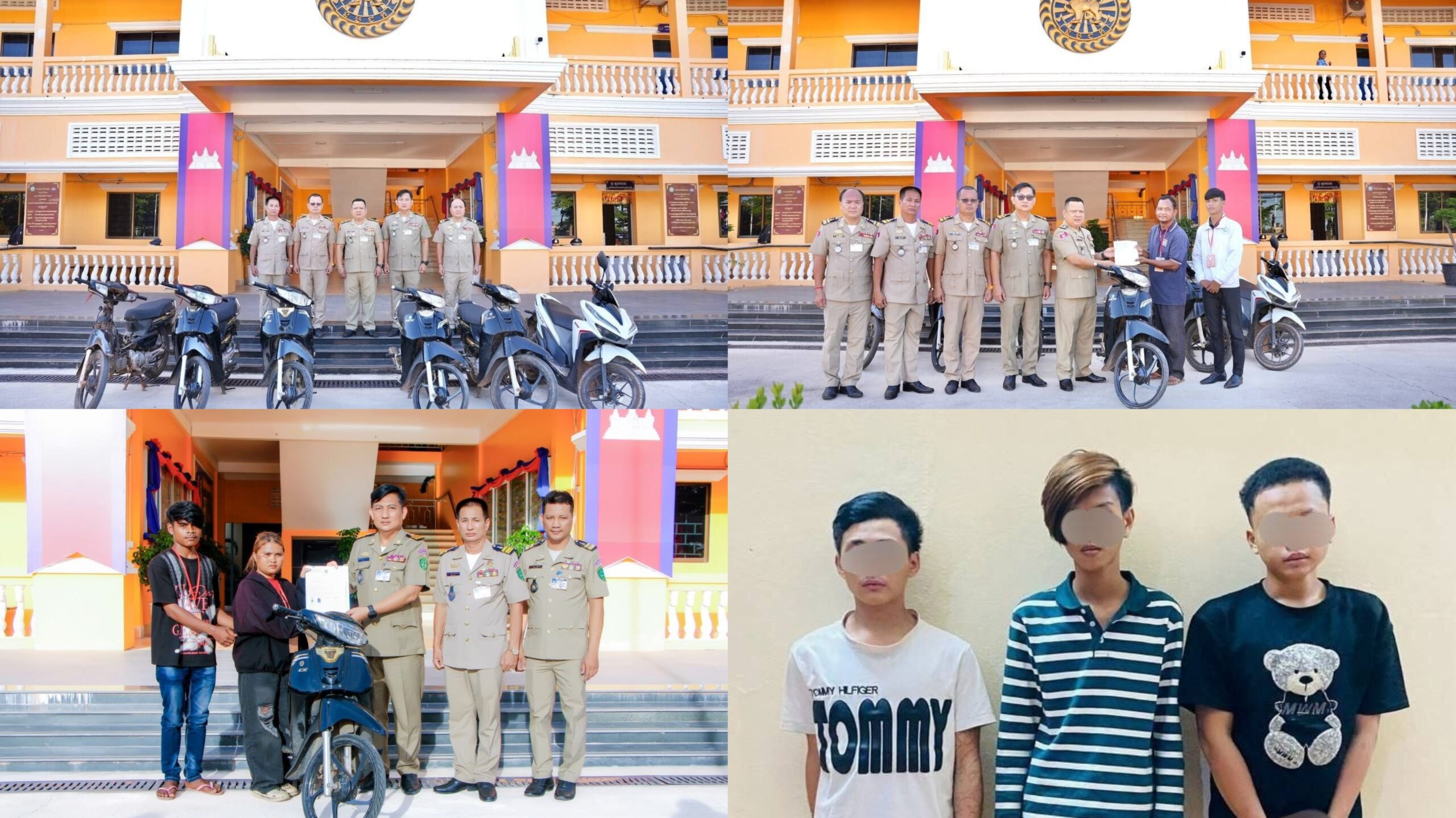 ប៉ូលិសខេត្តសៀមរាបតាមប្រមាញ់ក្រុមធាក់យកម៉ូតូនៅស្ពានក្អែក