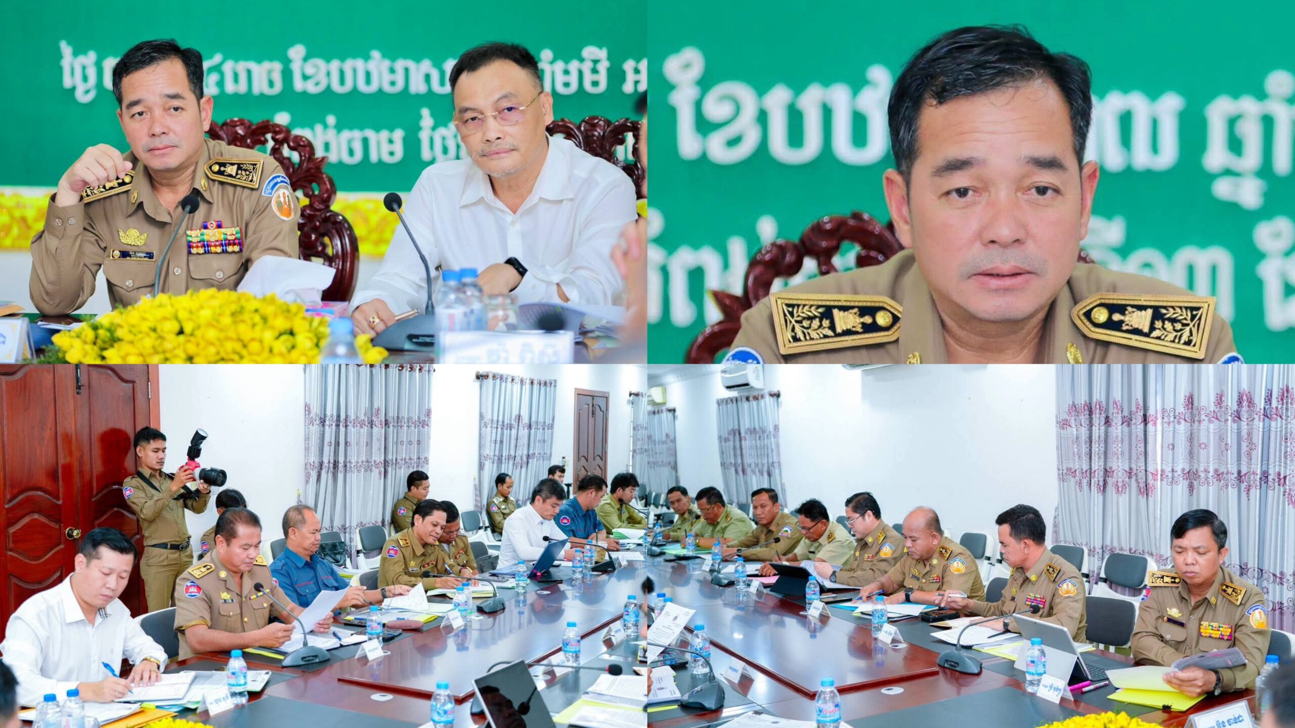 អភិបាលខេត្តកំពង់ចាម អញ្ជើញដឹកនាំកិច្ចប្រជុំដោះស្រាយករណីប្តឹងជំទាស់ទប់ស្កាត់ការចេញប្លង់ដីរបស់ពលរដ្ឋ ៣ឃុំ ក្នុងស្រុកចំការលើ