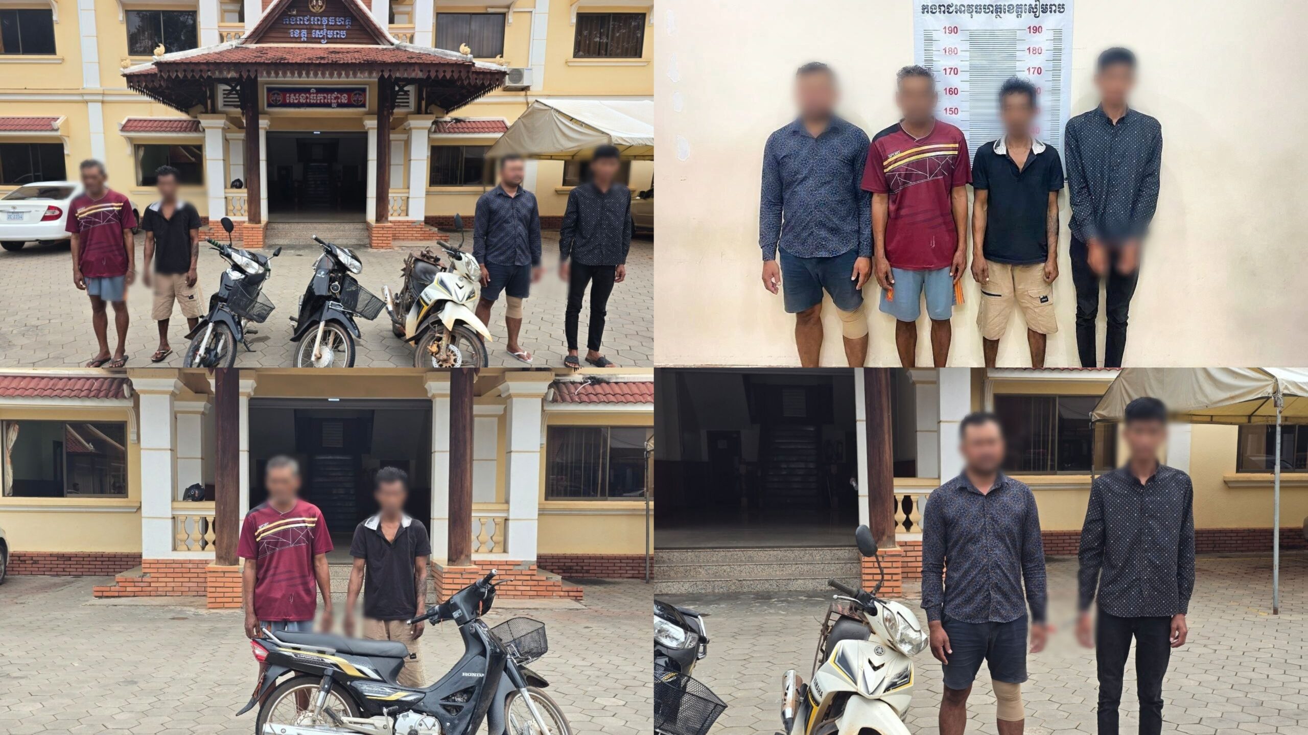 មនុស្សបួននាក់ត្រូវបានចាប់ខ្លួននៅខេត្តសៀមរាបករណីលួចនិងទទួលផលចោរកម្ម