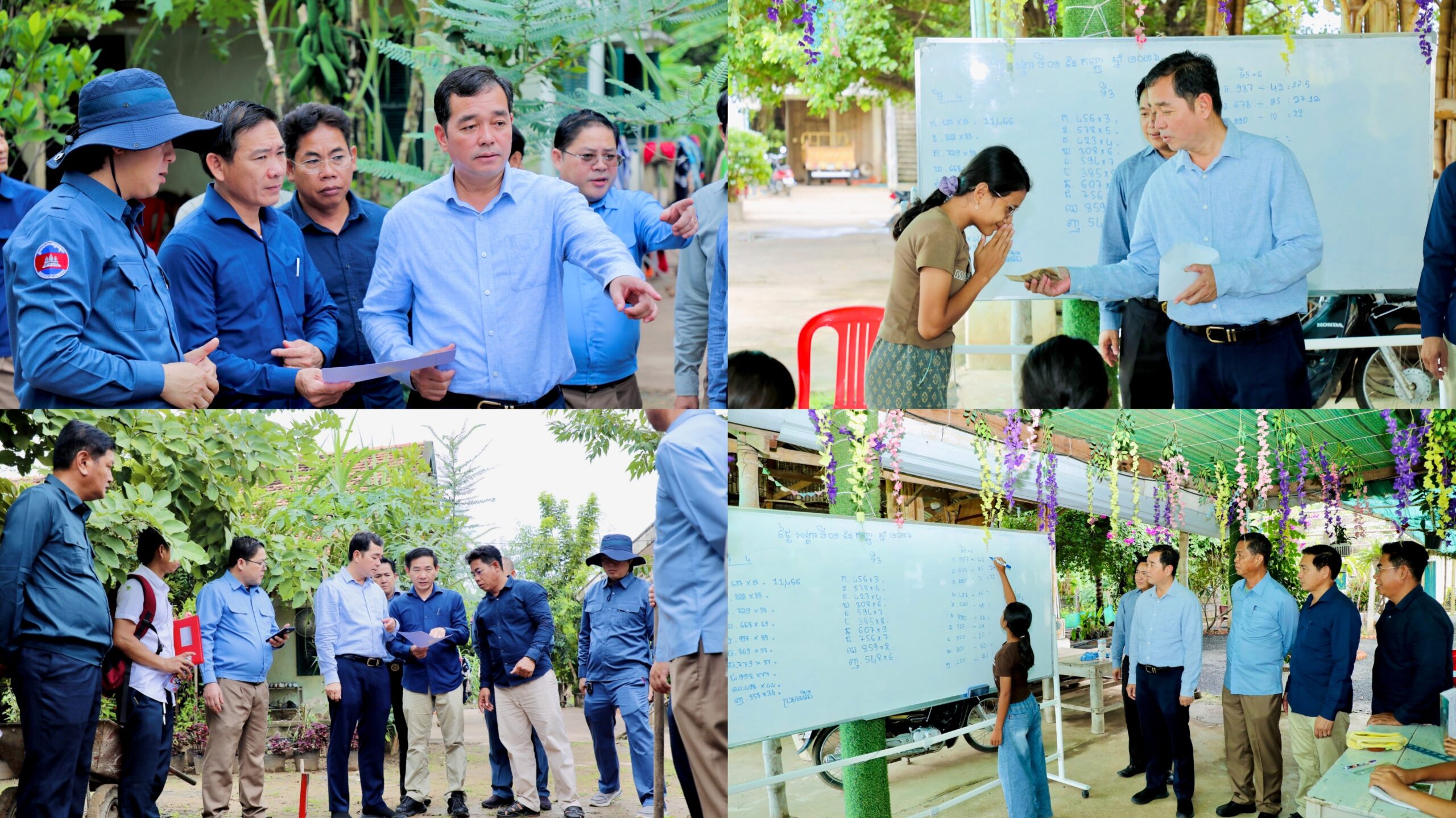 អភិបាលខេត្តកំពង់ចាម អញ្ជើញចុះសួរសុខទុក្ខ និងសំណេះសំណាលជាមួយកុមារកំព្រា នៅមណ្ឌលកុមារកំព្រា