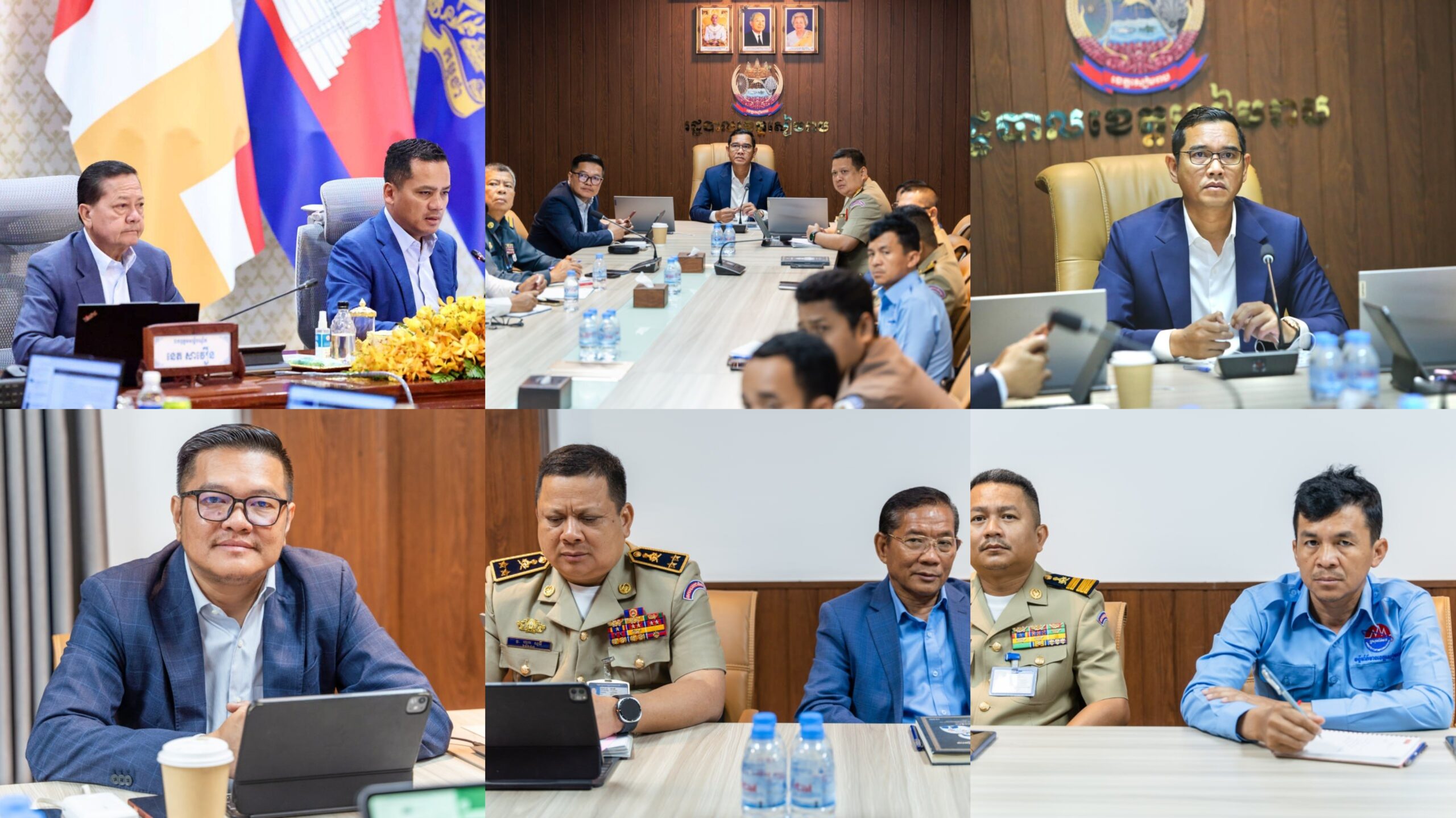 រដ្ឋបាលខេត្តសៀមរាប ចូលរួមកិច្ចប្រជុំប្រចាំខែ ដើម្បីពិនិត្យ និងតាមដានវឌ្ឍនភាពការងារបង្ក្រាបបទល្មើសឆបោកតាមប្រព័ន្ធបច្ចេកវិទ្យា