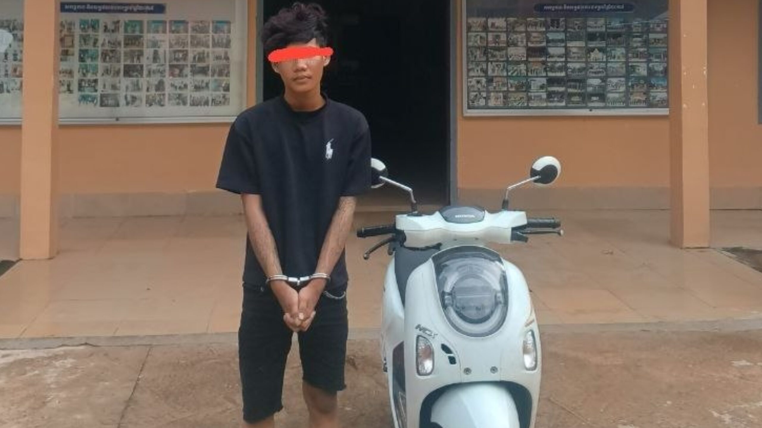 សារភាពថាពិតជាបានលួចយកម៉ូតូមែន